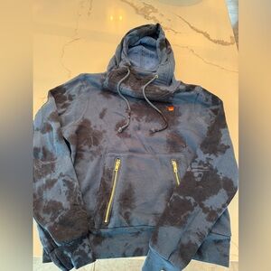 Aviator Nation Ninja Hoodie Hand Dyed…Blue/black